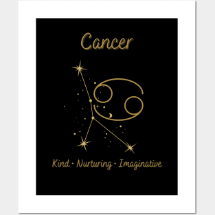 Astrology Collection - Cancer (Symbol & Constellation) Posters and Art